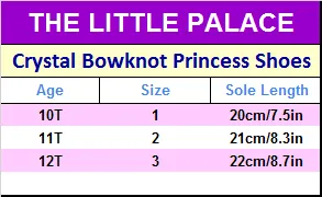 Crystal Bowknot Princess Shoes