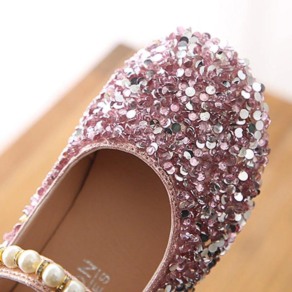 Crystal Bowknot Princess Shoes