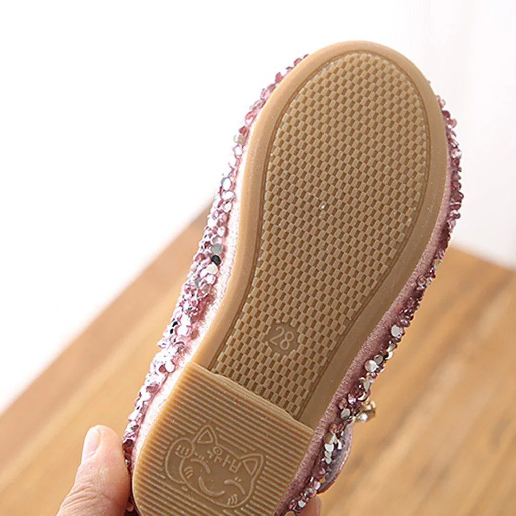 Crystal Bowknot Princess Shoes