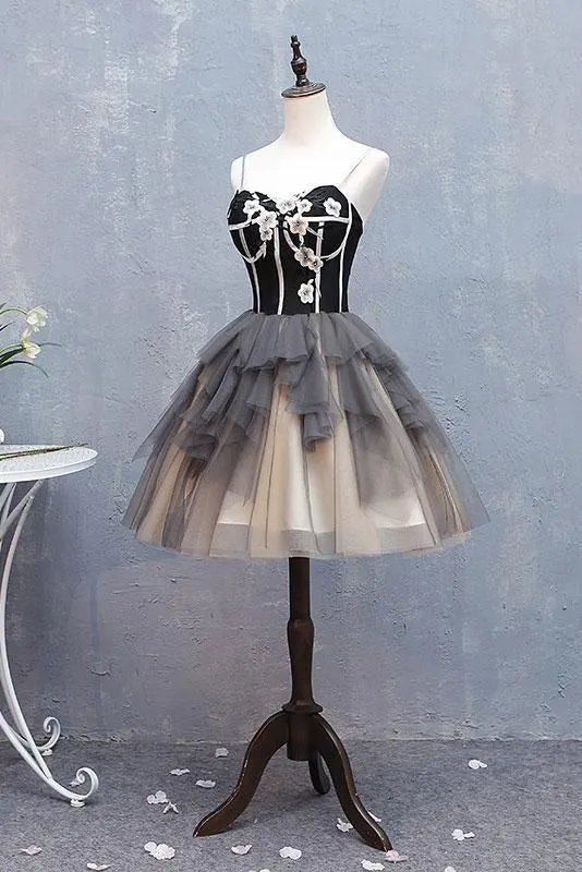 Cute Homecoming Dresses Little Black Dress Ball Gown Short Prom Dress Party Dress OHM174