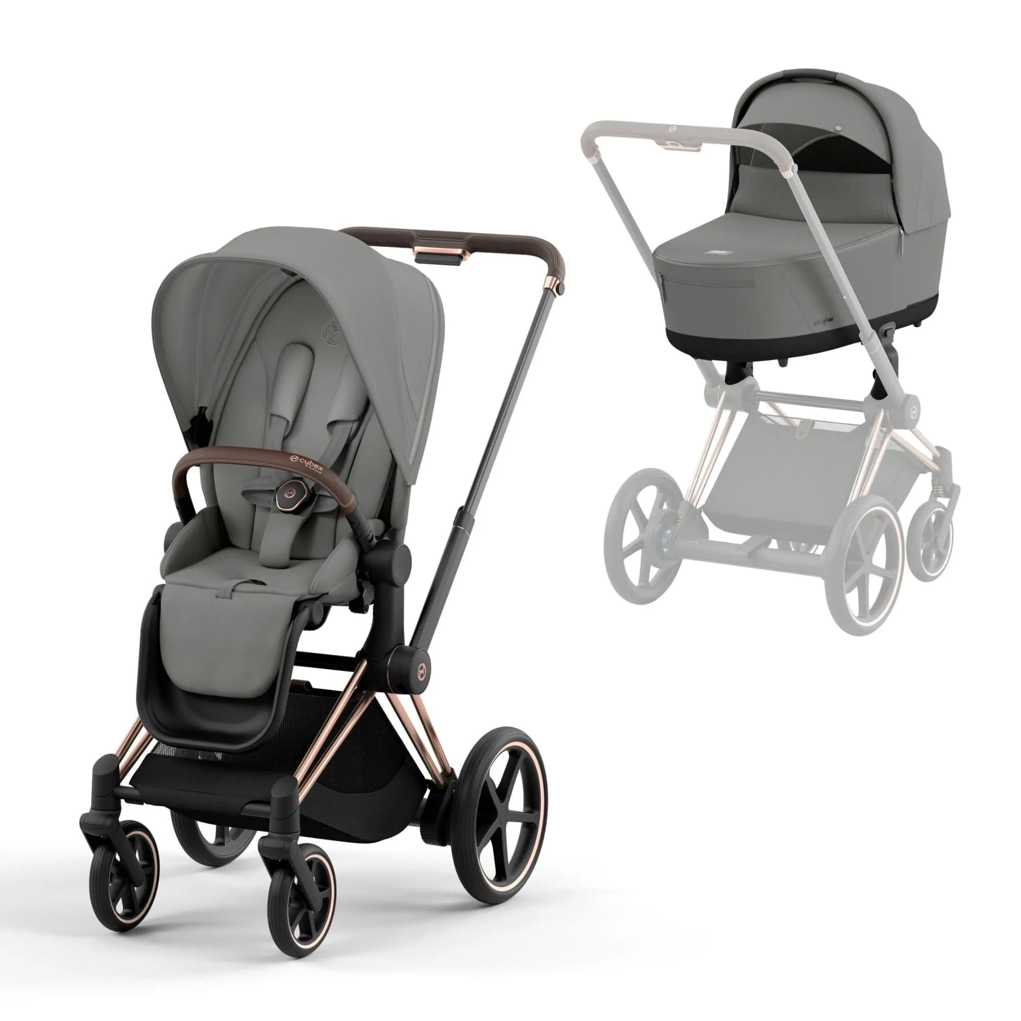 Cybex e-Priam Pram - Mirage Grey