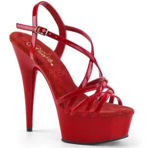 DELIGHT-613  Red Patent/Red