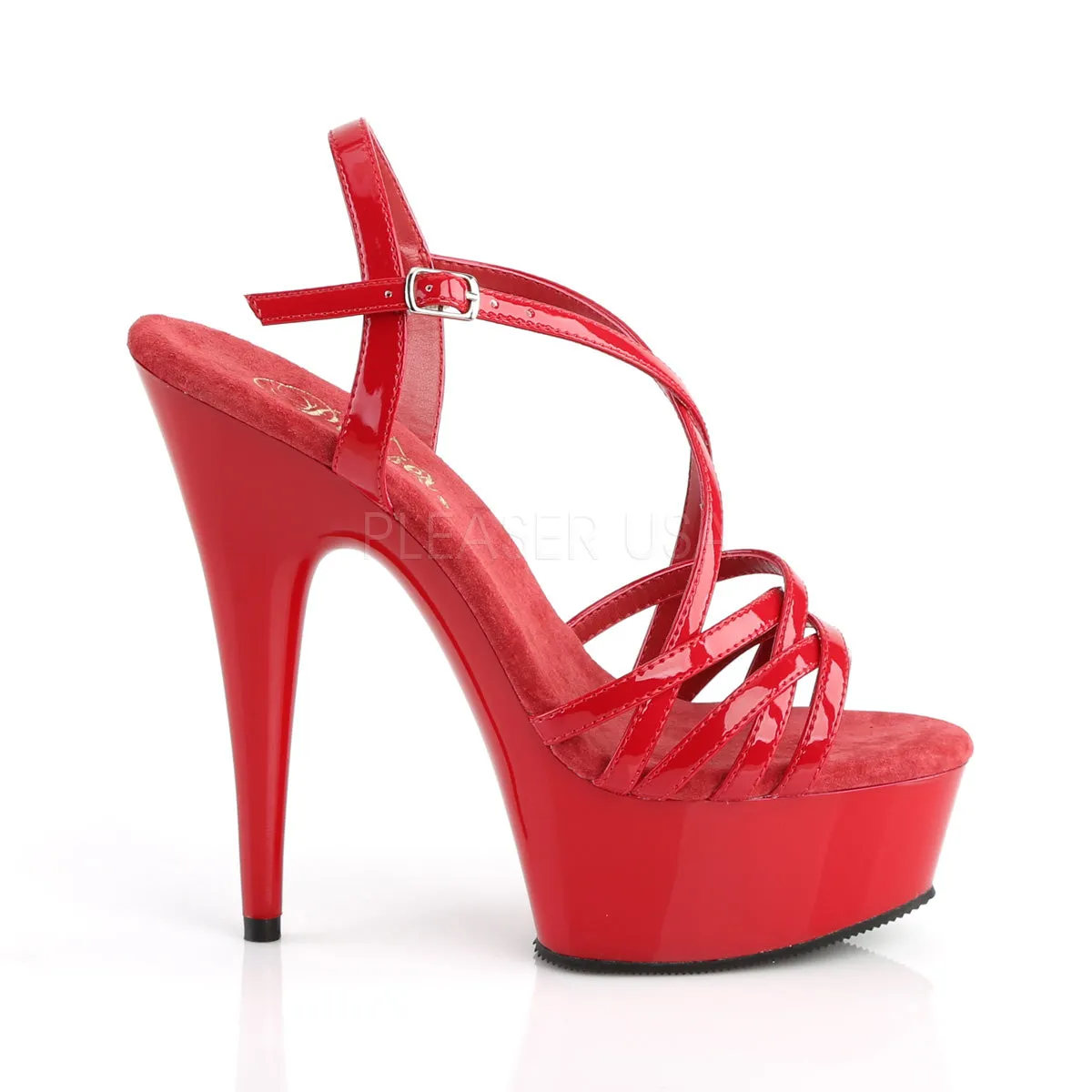 DELIGHT-613  Red Patent/Red