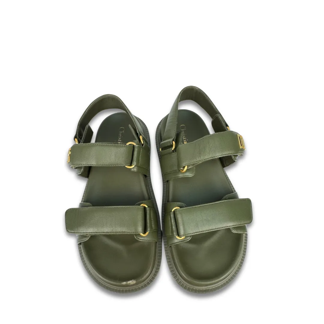 Dior Green Dioract Sandals - Size 37
