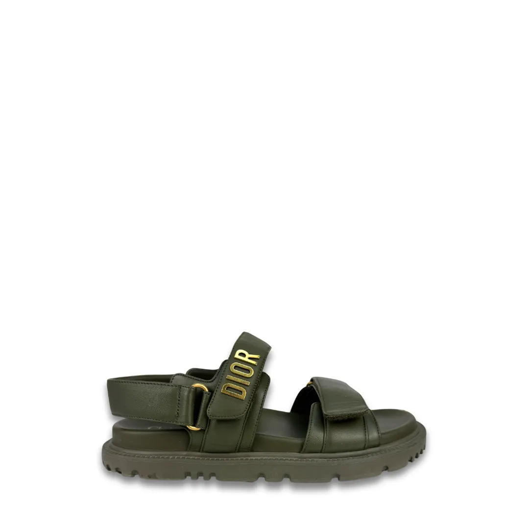 Dior Green Dioract Sandals - Size 37