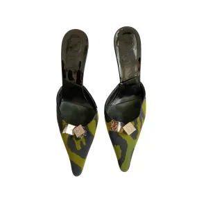 Dior Green Gambler Dice Heels