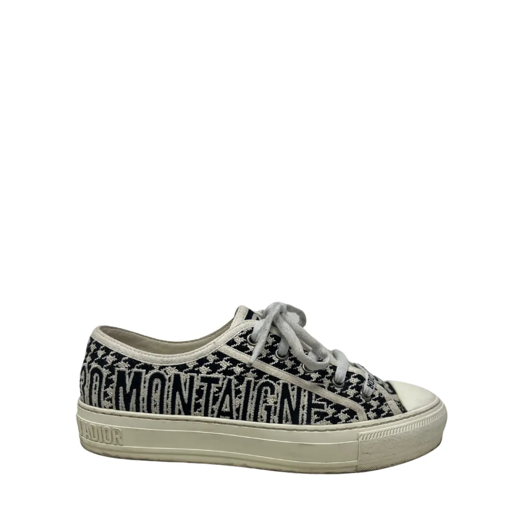 Dior Houndstooth 30 Montaigne Walk'N'Dior Sneakers - Size 37