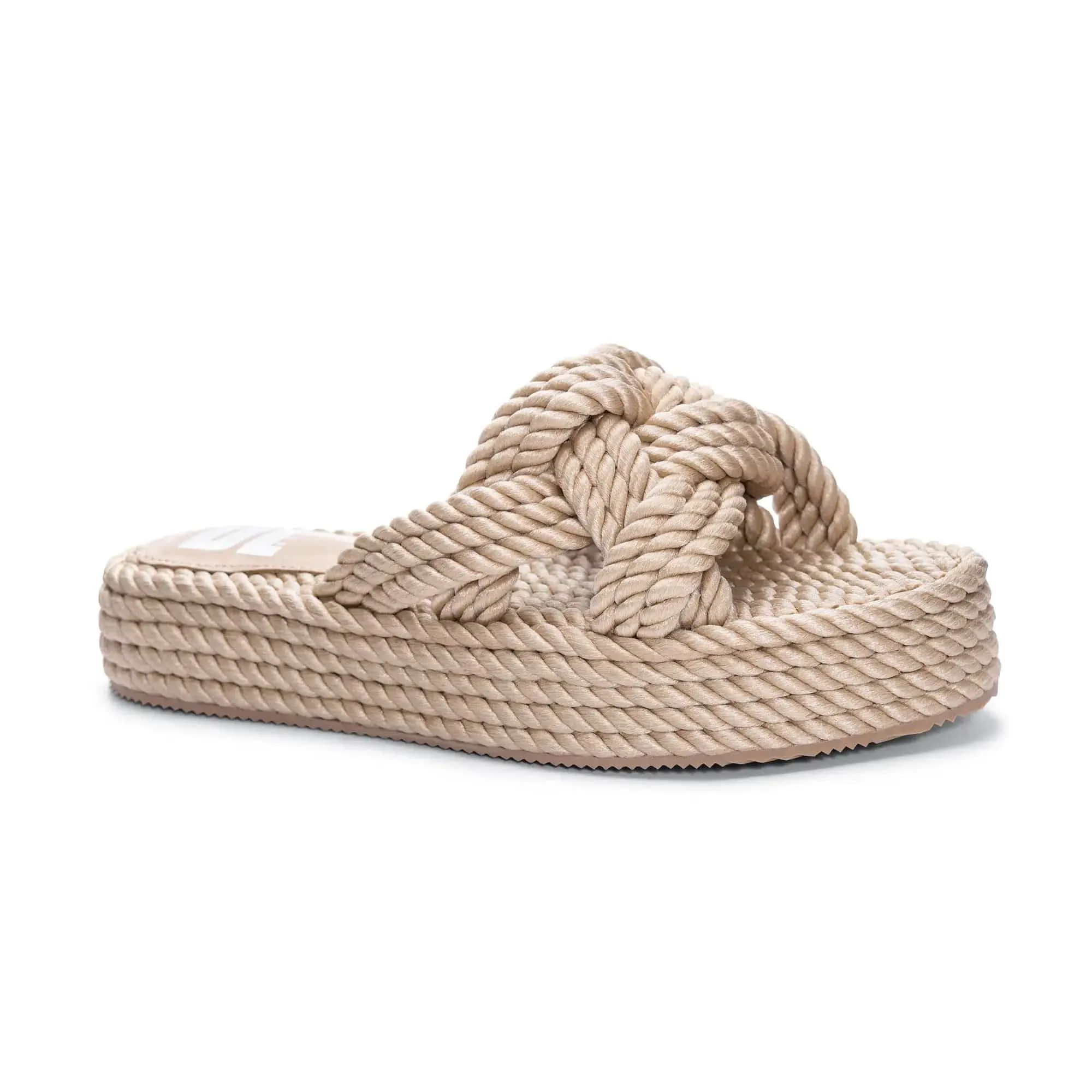 Dirty Laundry Knotty Casual Sandal In Natural