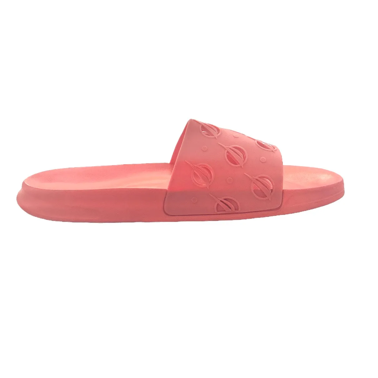 EKIN Women's Pink Slip On Flip Flop Slide Sandals
