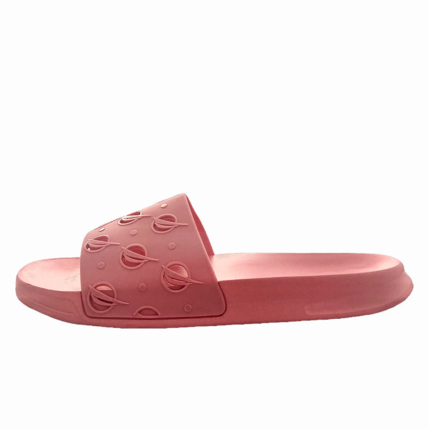EKIN Women's Pink Slip On Flip Flop Slide Sandals