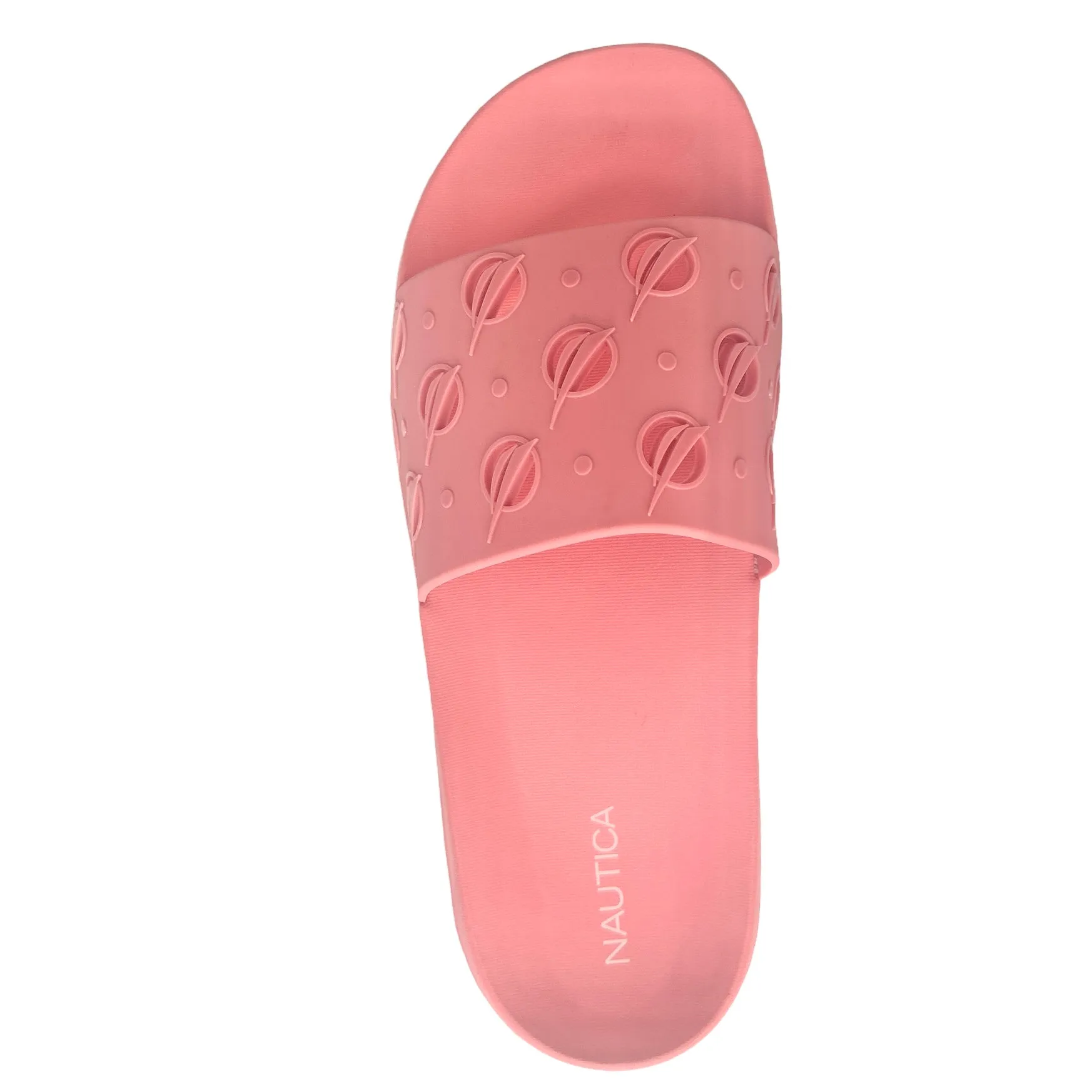 EKIN Women's Pink Slip On Flip Flop Slide Sandals
