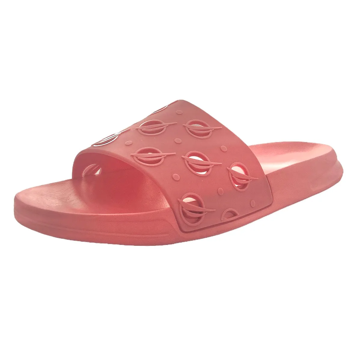 EKIN Women's Pink Slip On Flip Flop Slide Sandals