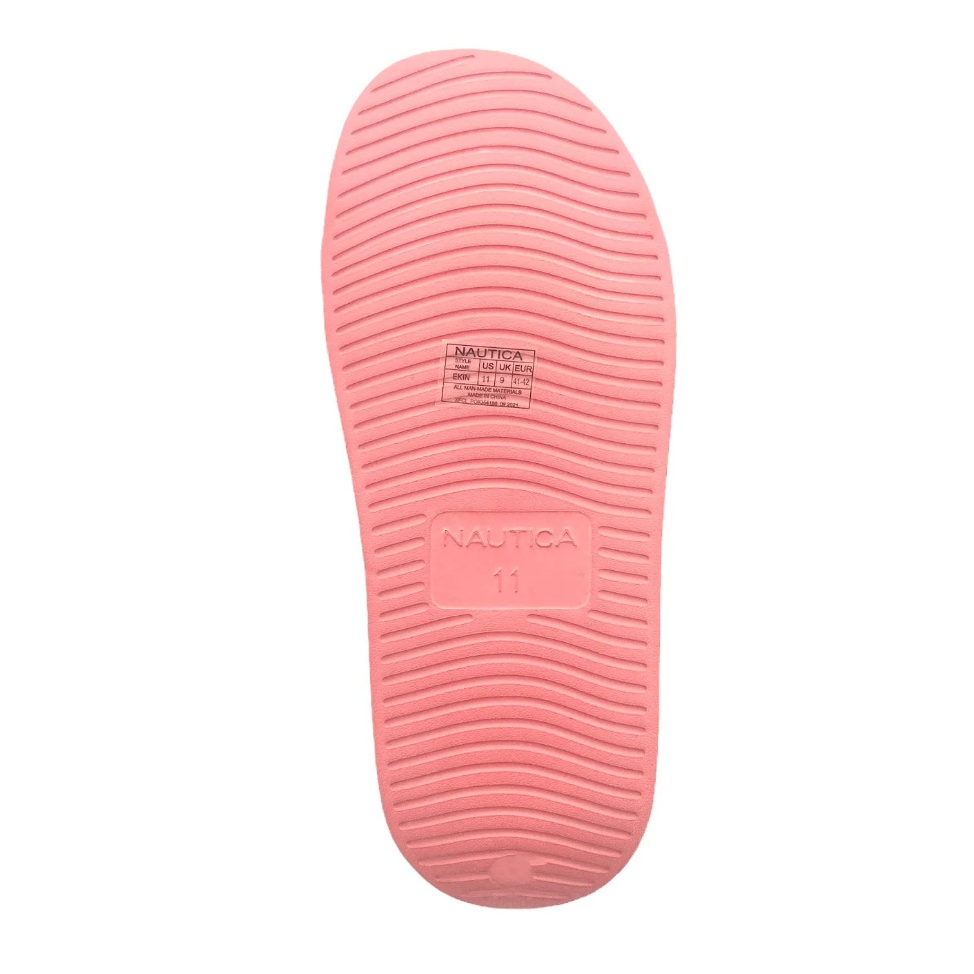EKIN Women's Pink Slip On Flip Flop Slide Sandals
