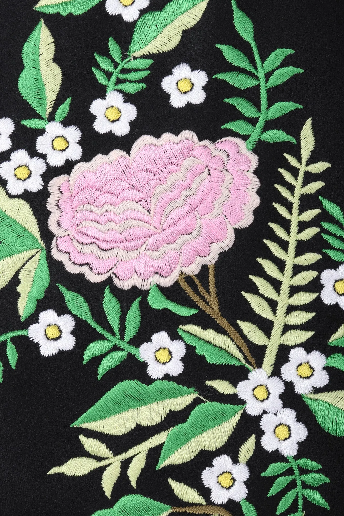 Embroidered Piano Shawl Frame Bag