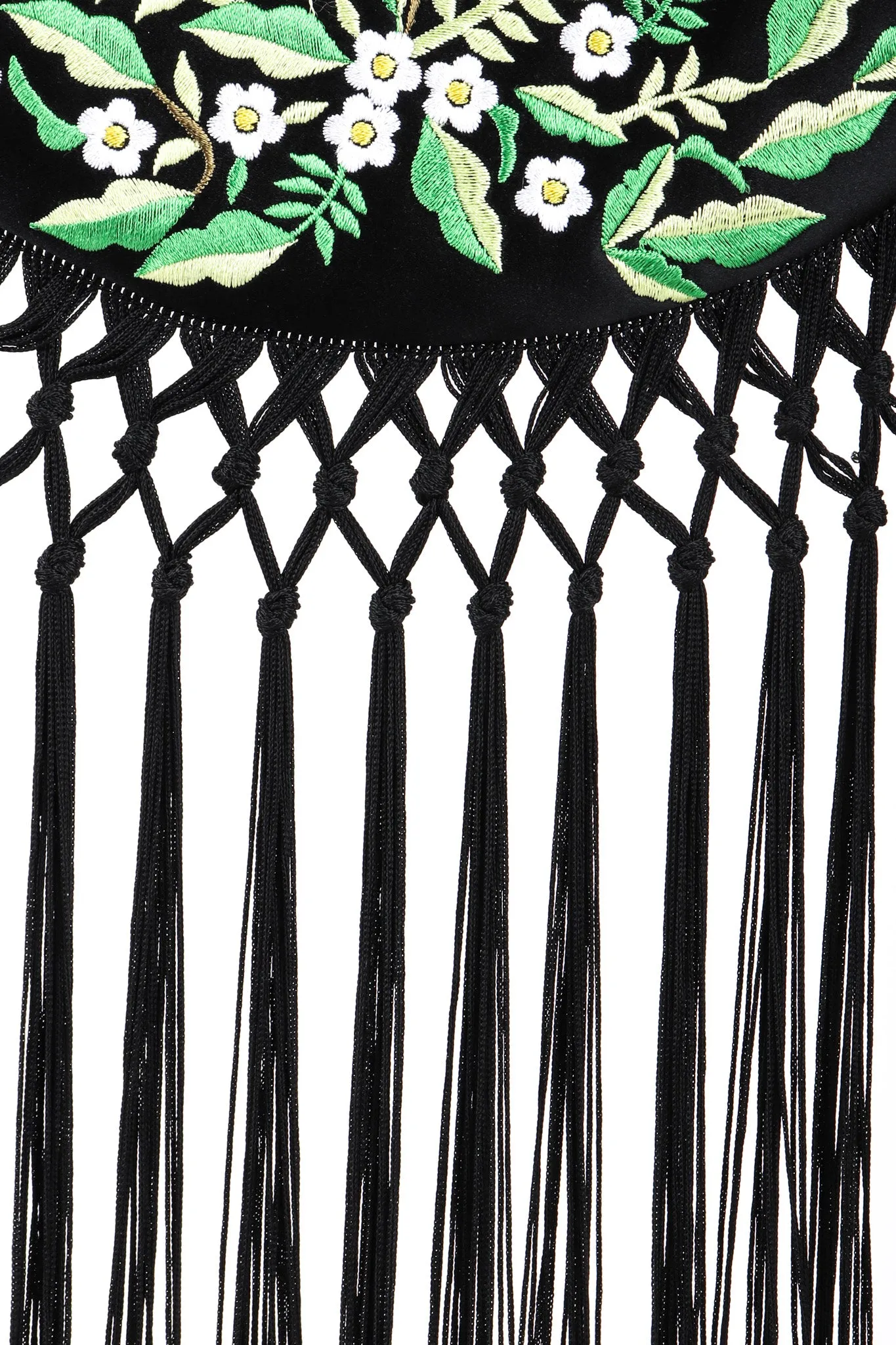 Embroidered Piano Shawl Frame Bag