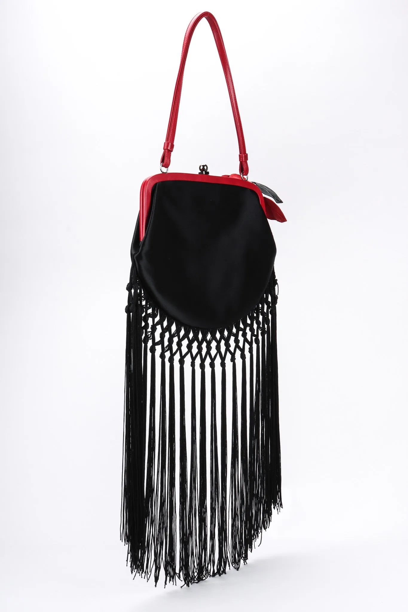 Embroidered Piano Shawl Frame Bag