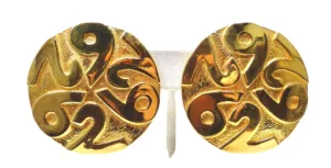 Escada Vintage Gold Clip-on Earrings