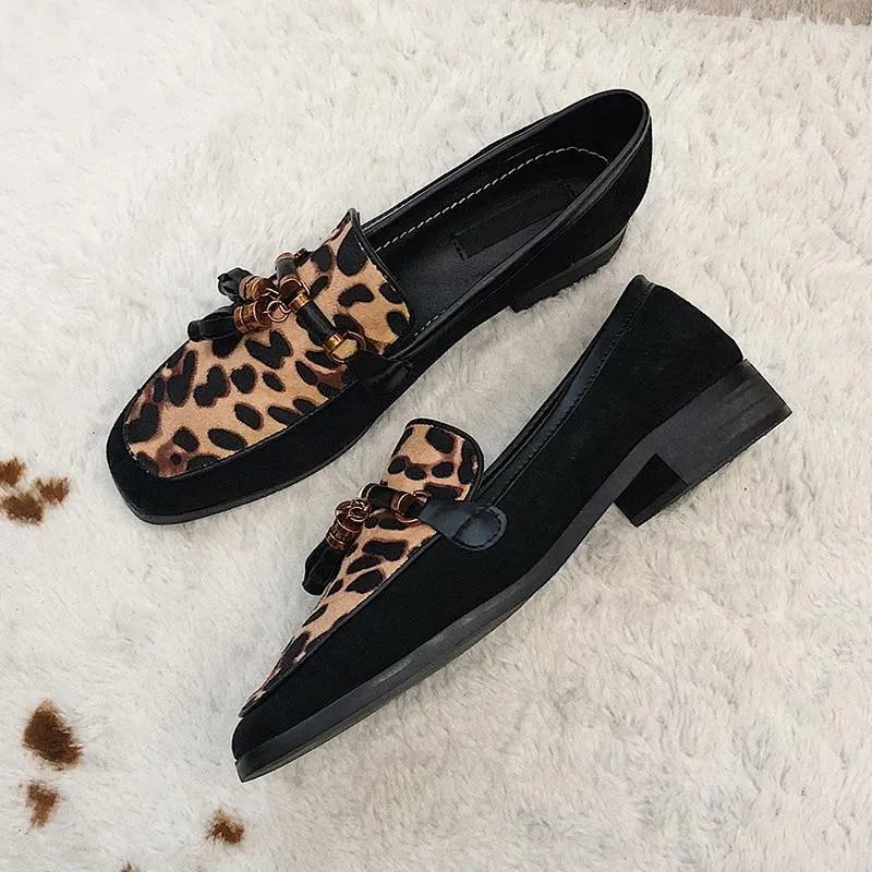 Fashion Casual Flats Women Square Toe Footwear
