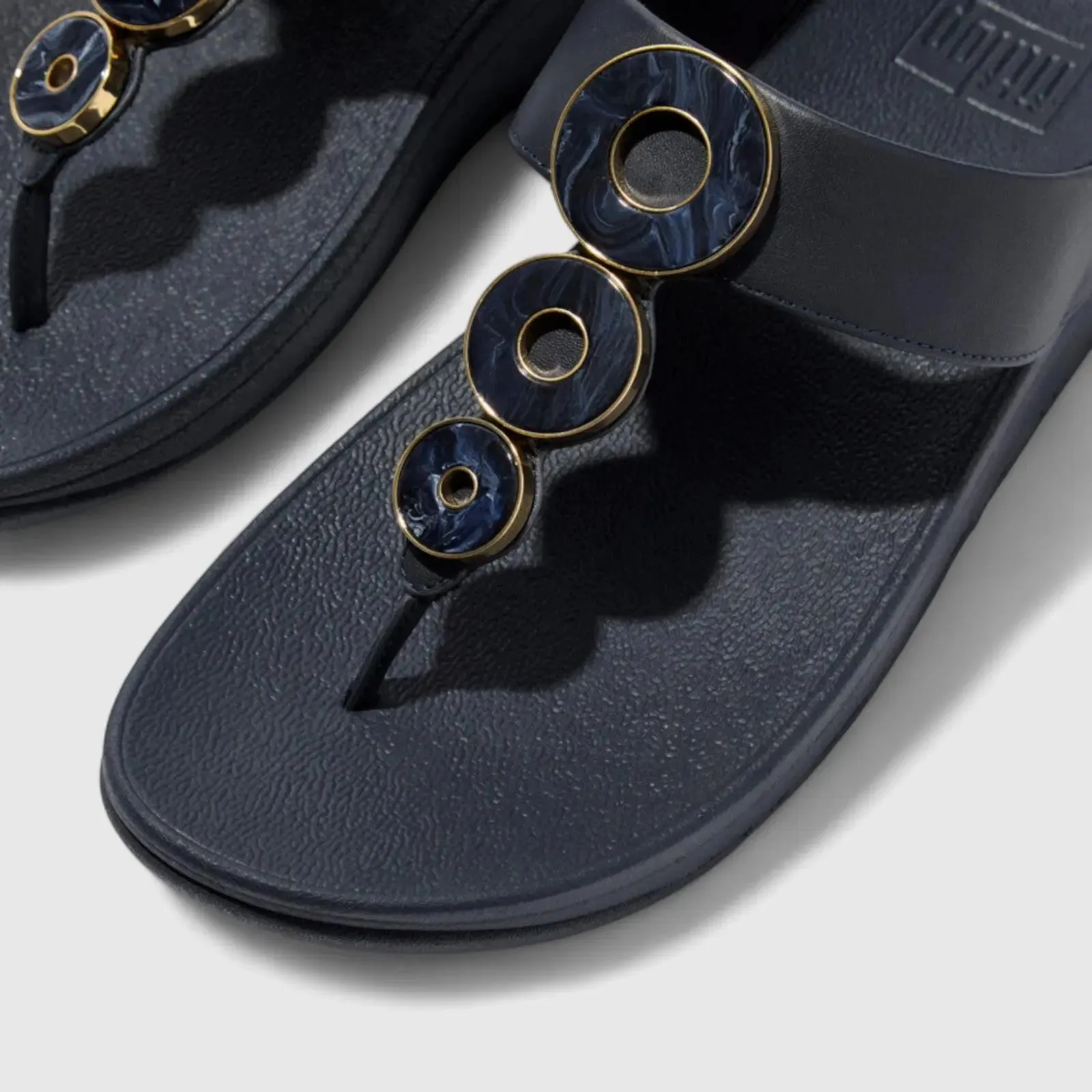 Fit Flops Fino Resin Hoop Navy IB8-A99