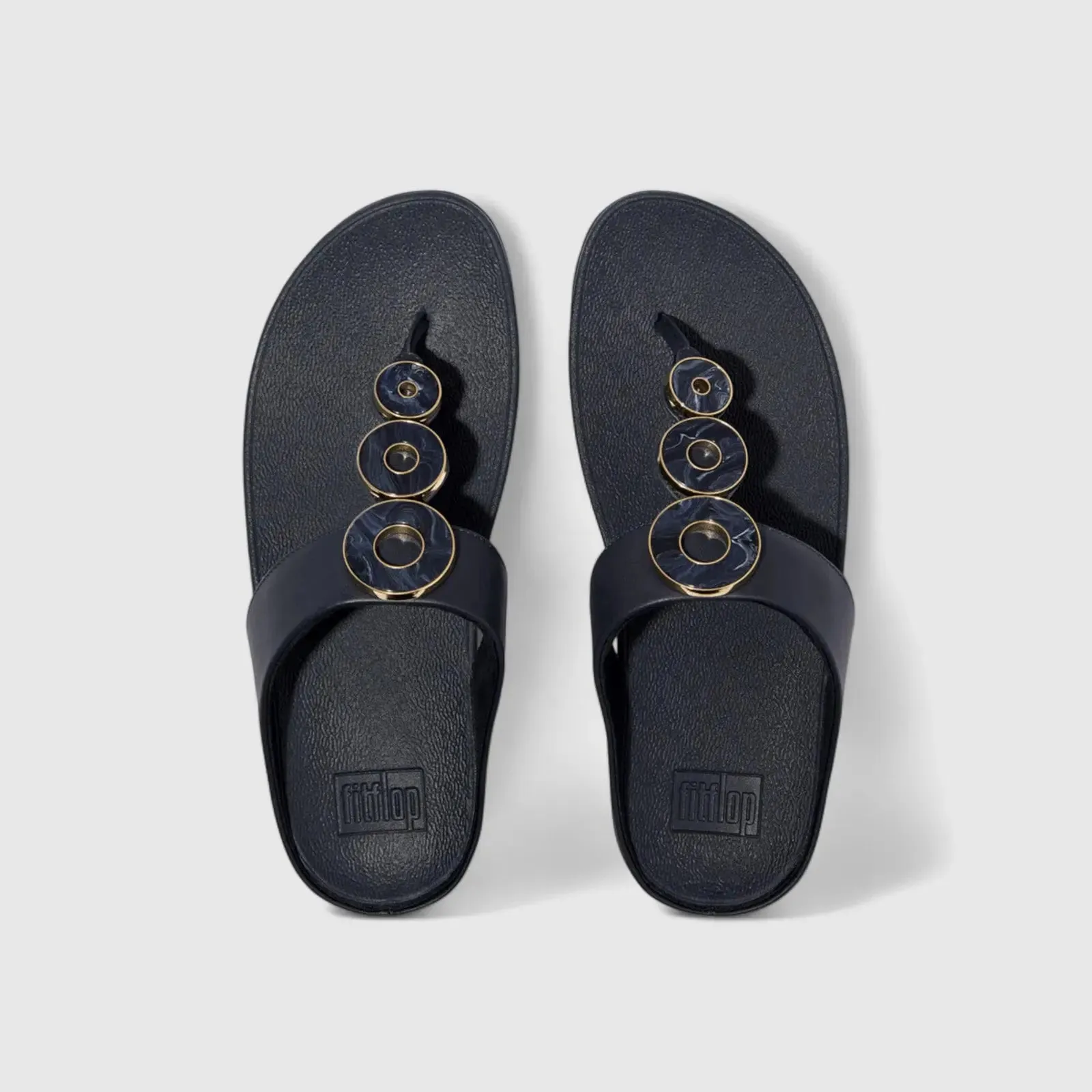 Fit Flops Fino Resin Hoop Navy IB8-A99