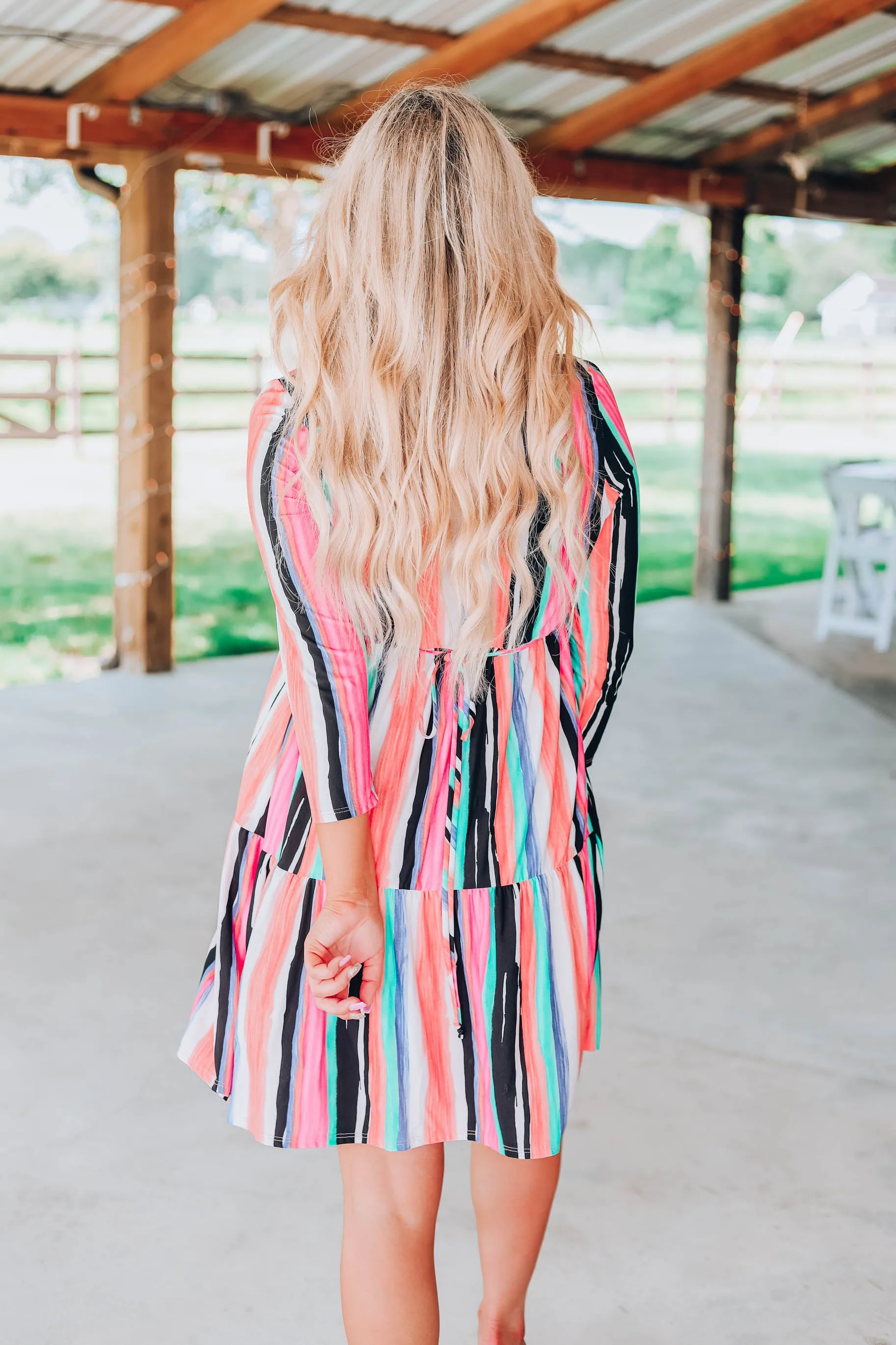 Fun Striped Casual Dress