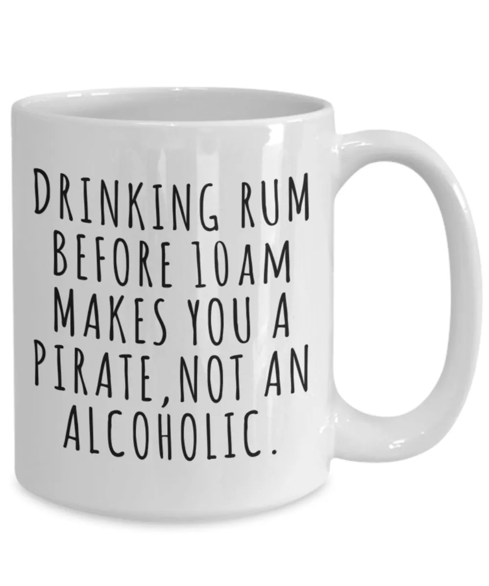 Funny Rum Lover Gift Idea Quote Mug Coffee Cup
