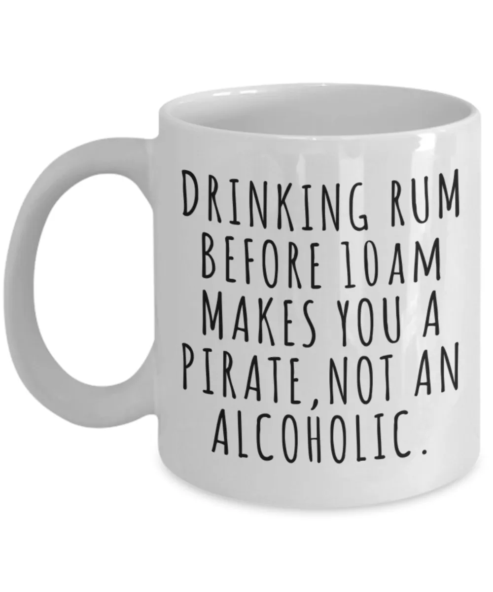 Funny Rum Lover Gift Idea Quote Mug Coffee Cup