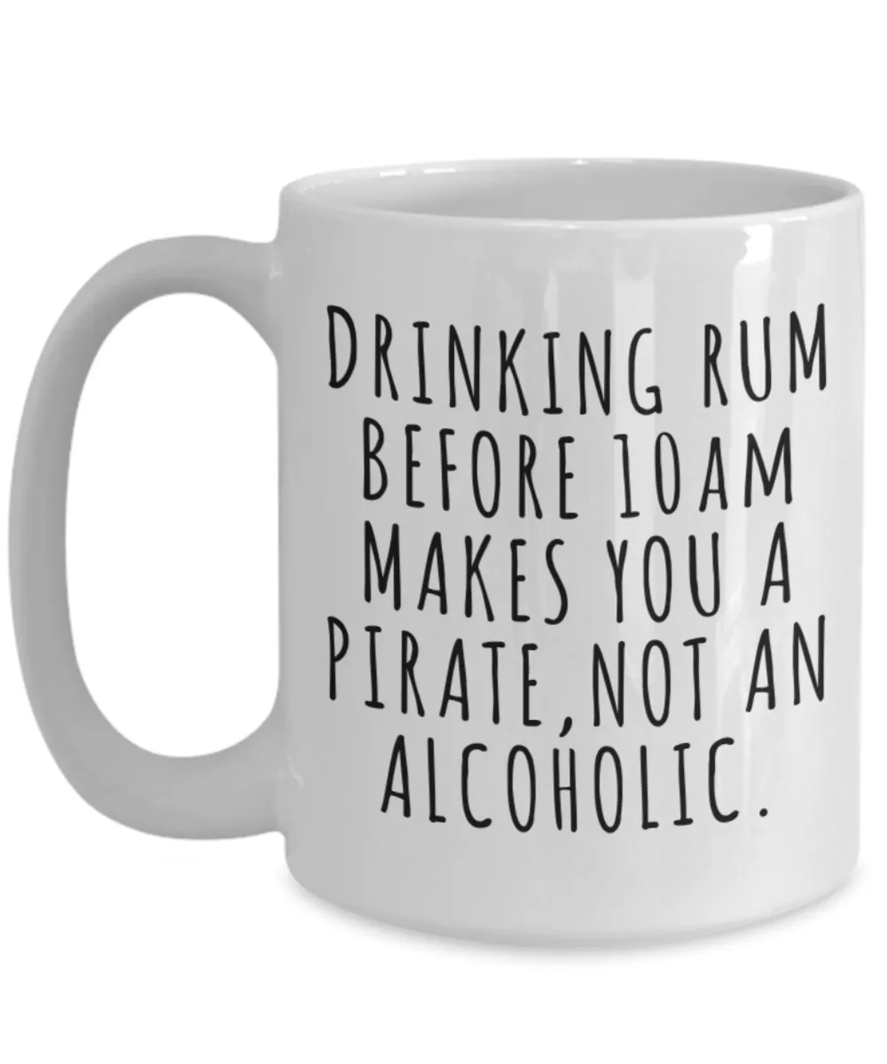 Funny Rum Lover Gift Idea Quote Mug Coffee Cup