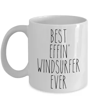 Gift For Windsurfer Best Effin' Windsurfer Ever Mug Coffee Cup Funny Coworker Gifts