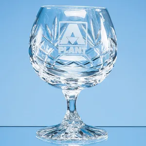 Glencoe Lead Crystal Panel Brandy Glass - 280ml