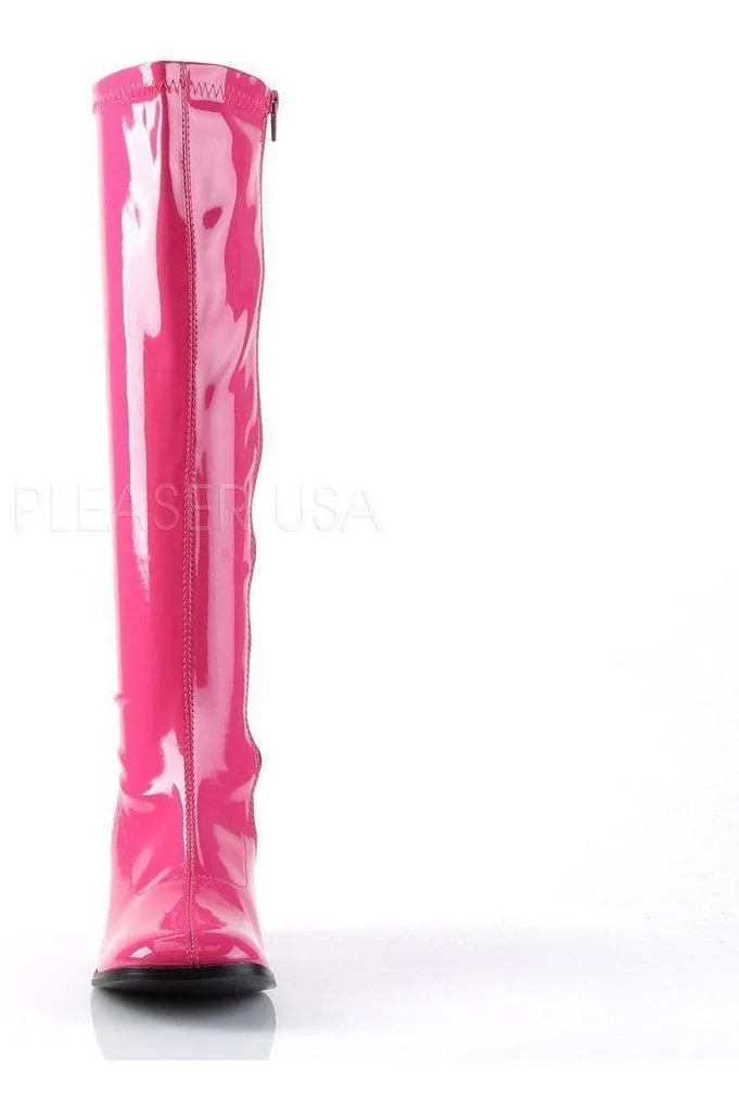 GOGO-300 Go Go Boot | Fuschia Patent