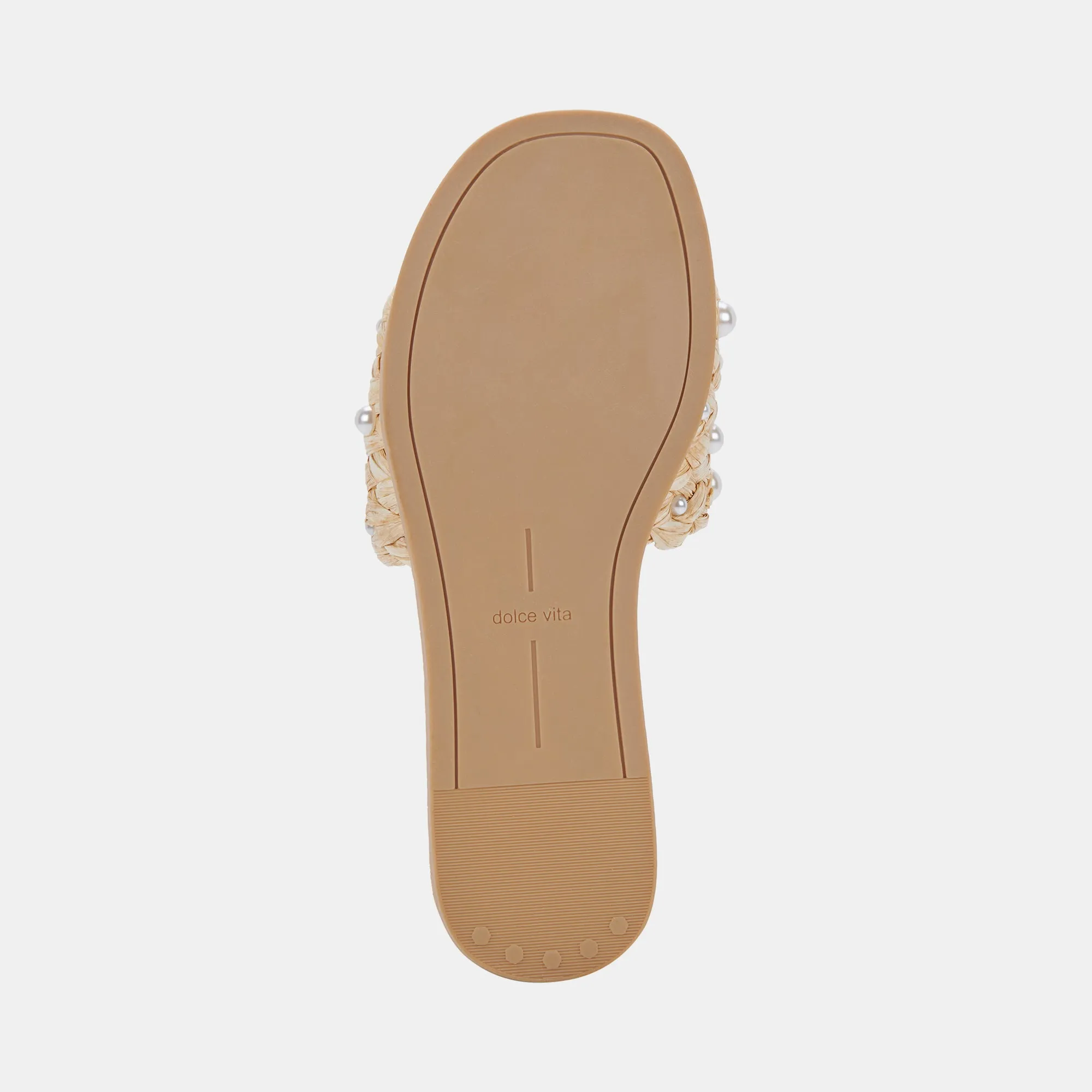 GRAZIE PEARL SANDALS LT NATURAL RAFFIA