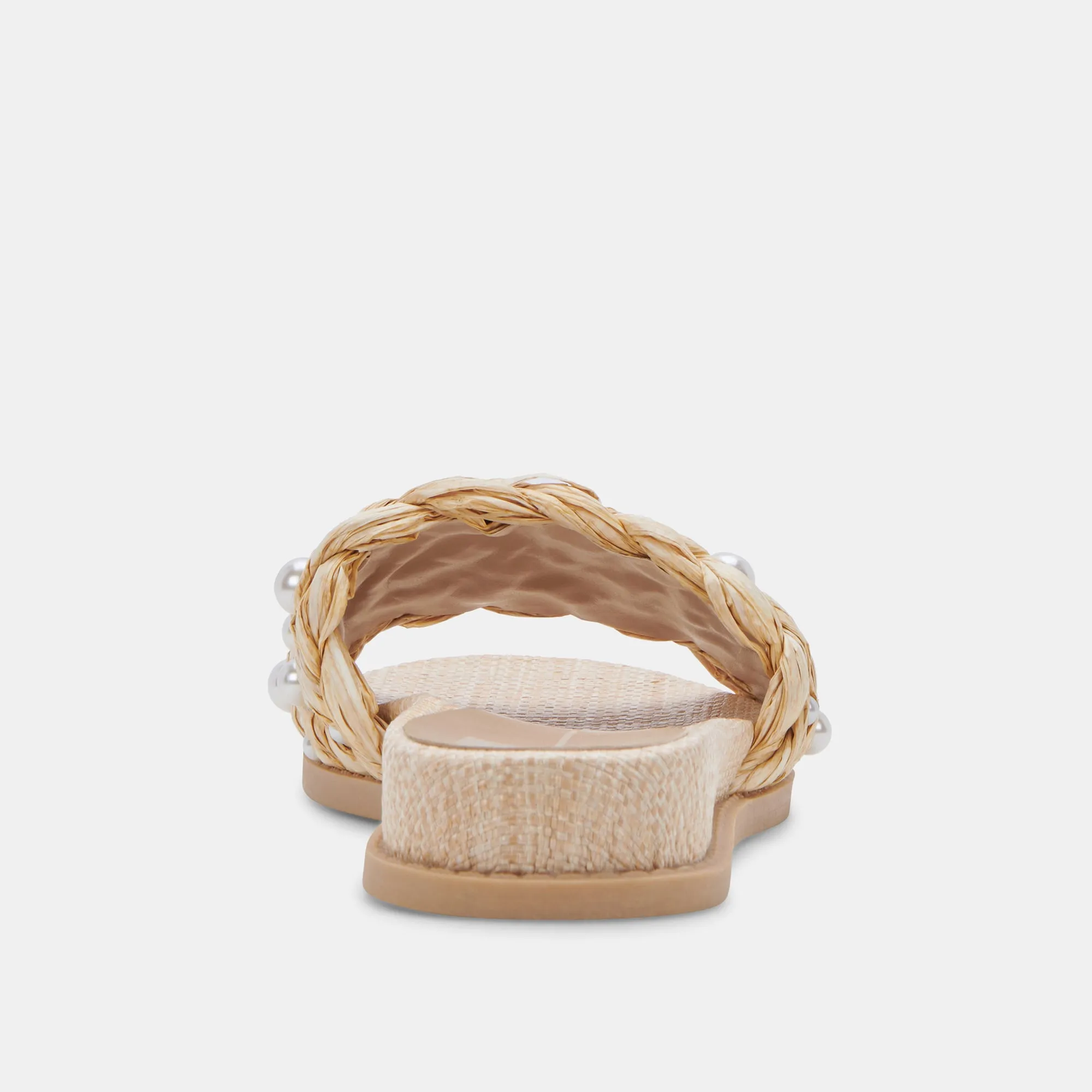 GRAZIE PEARL SANDALS LT NATURAL RAFFIA