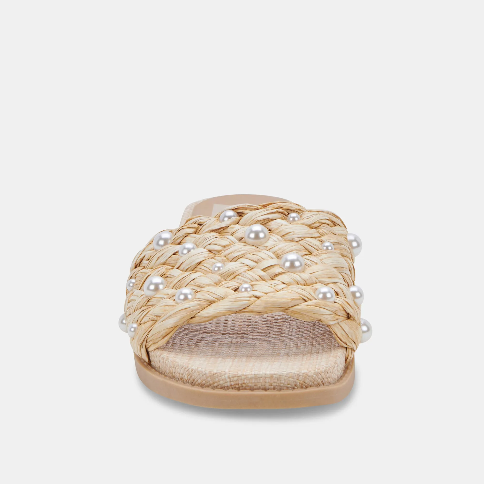GRAZIE PEARL SANDALS LT NATURAL RAFFIA