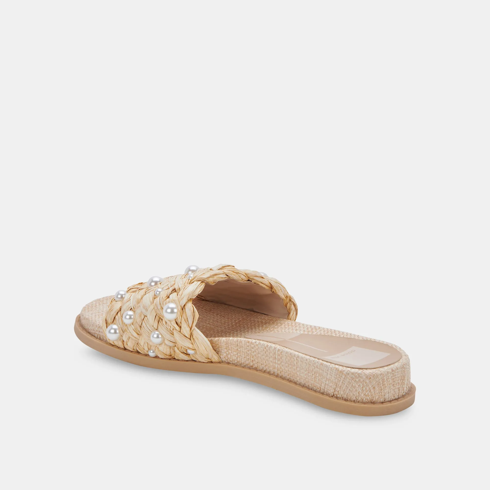 GRAZIE PEARL SANDALS LT NATURAL RAFFIA