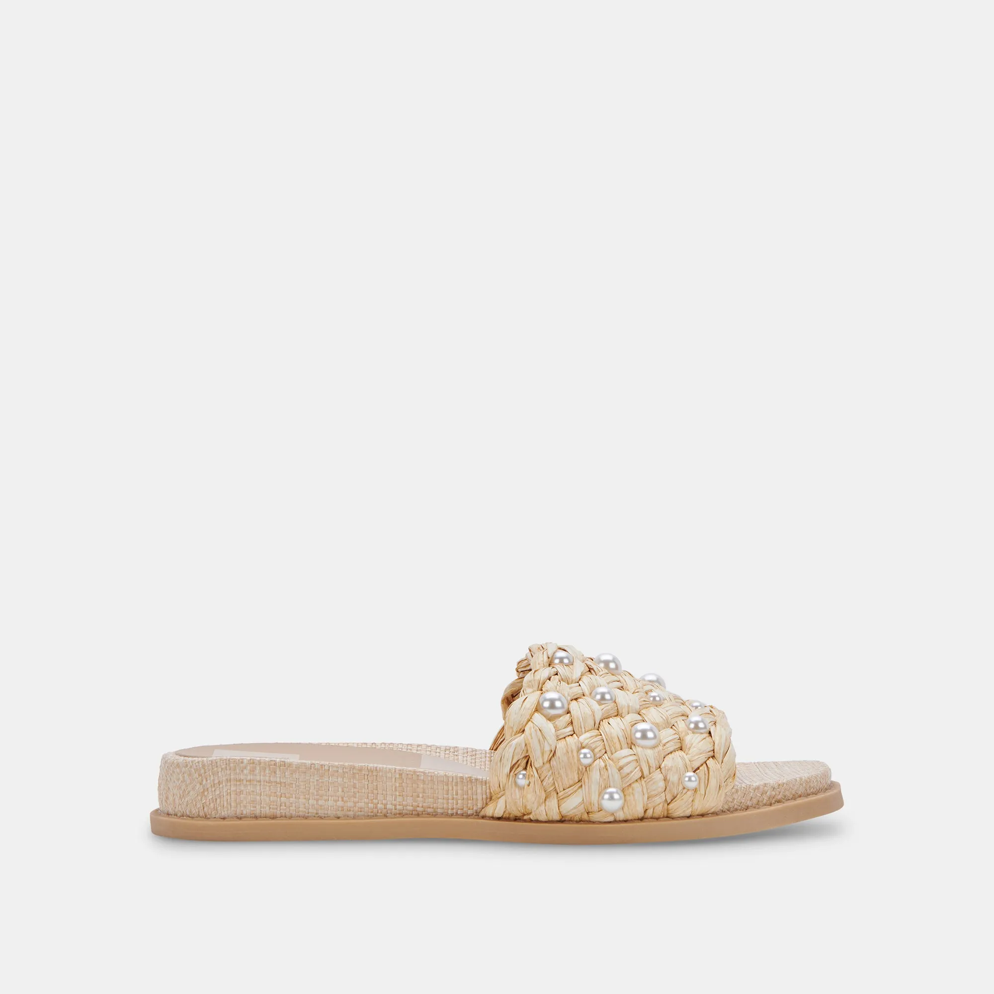 GRAZIE PEARL SANDALS LT NATURAL RAFFIA