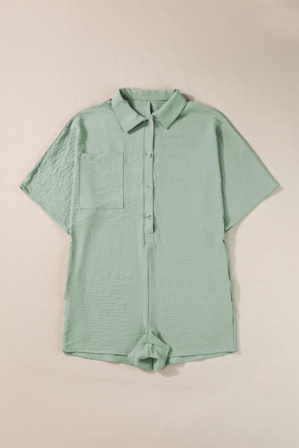 Green Collared Romper