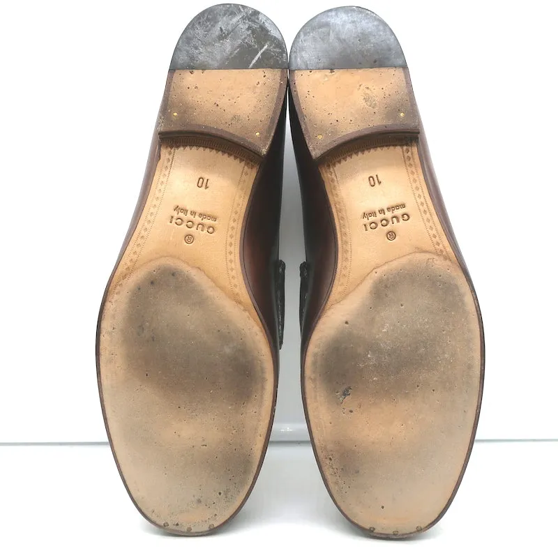 Gucci 1953 Horsebit Loafers Dark Brown Leather Size 10
