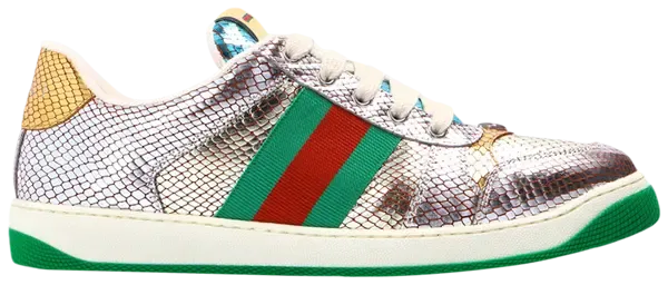 Gucci Screener 'Metallic Python' Sneakers for Men
