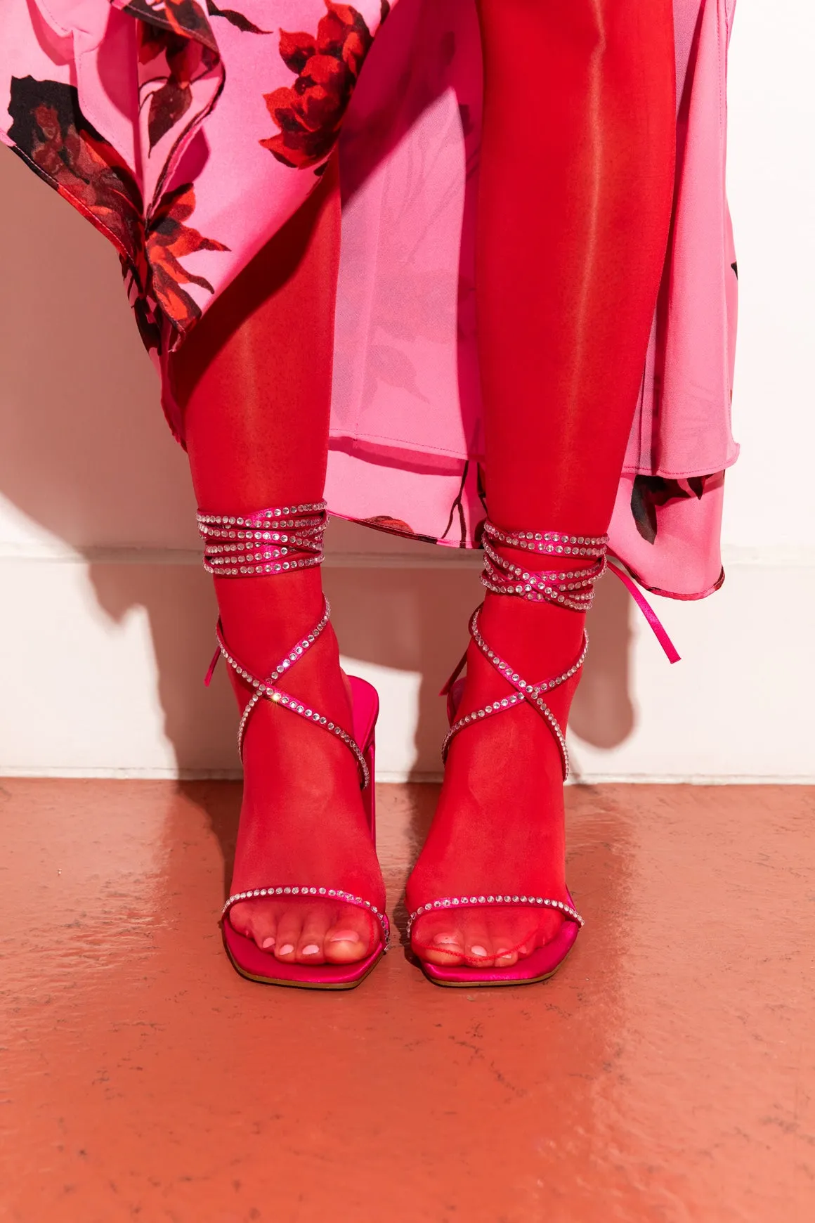 Haleigh Lace Up Heels