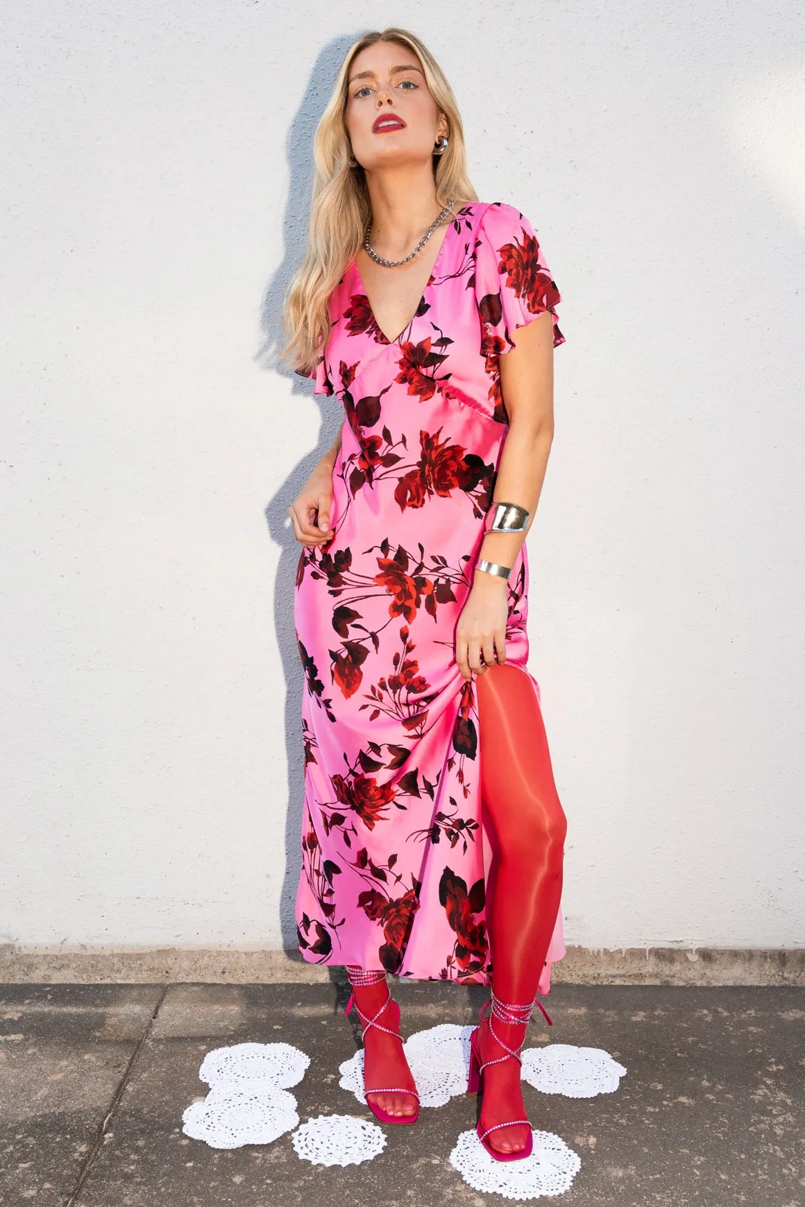 Haleigh Lace Up Heels