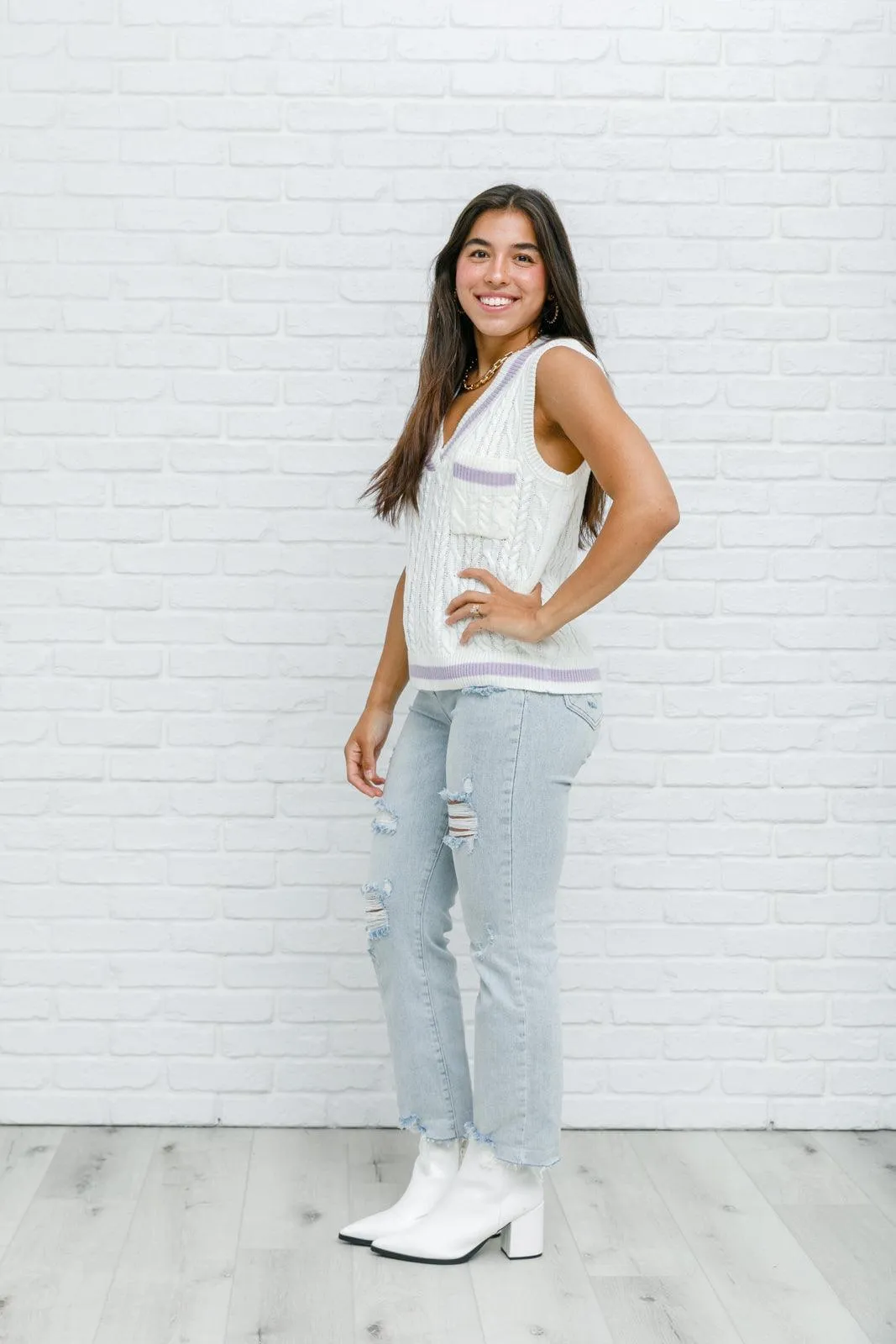 Hazel Blues® | Power Girl Sweater Vest