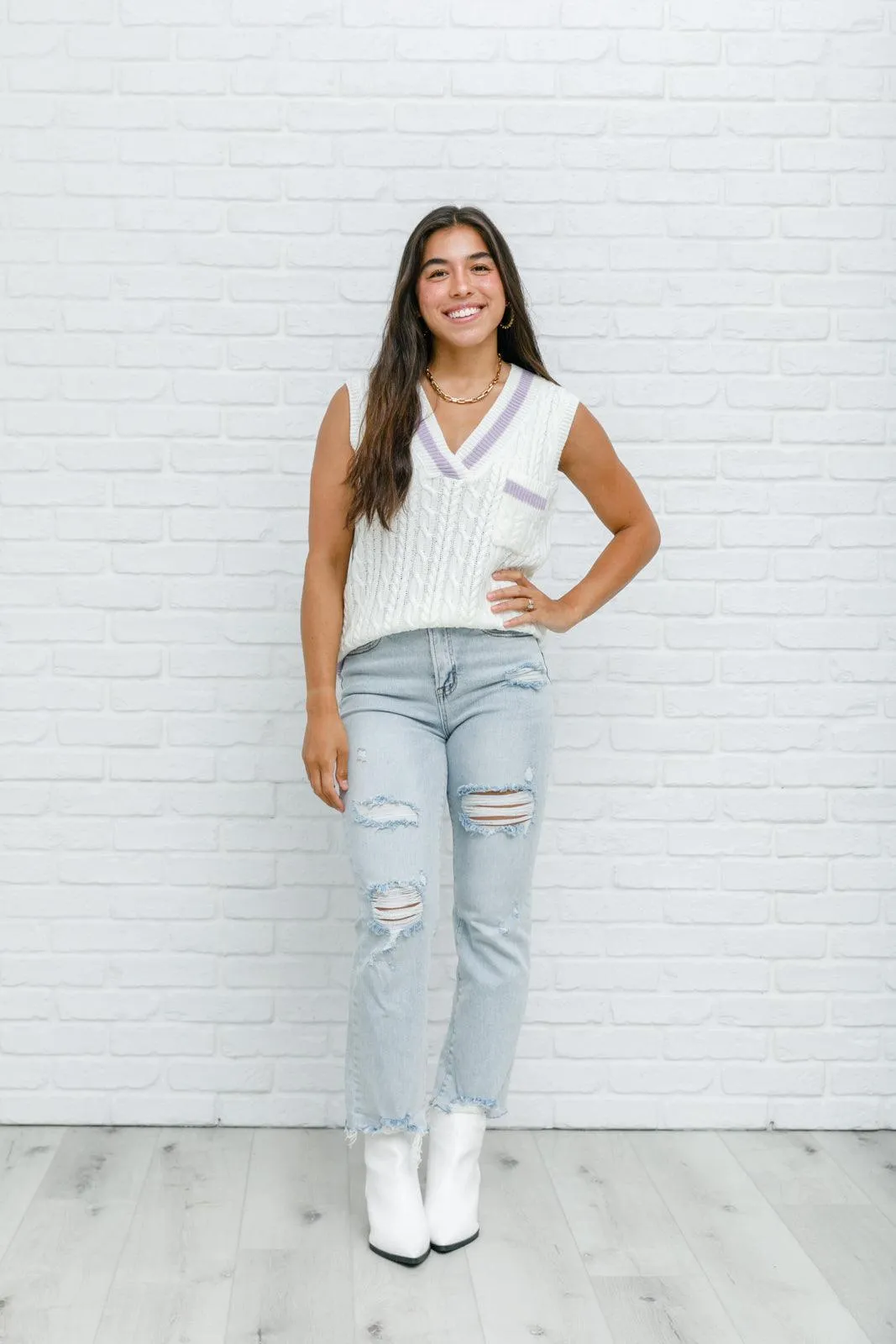 Hazel Blues® | Power Girl Sweater Vest