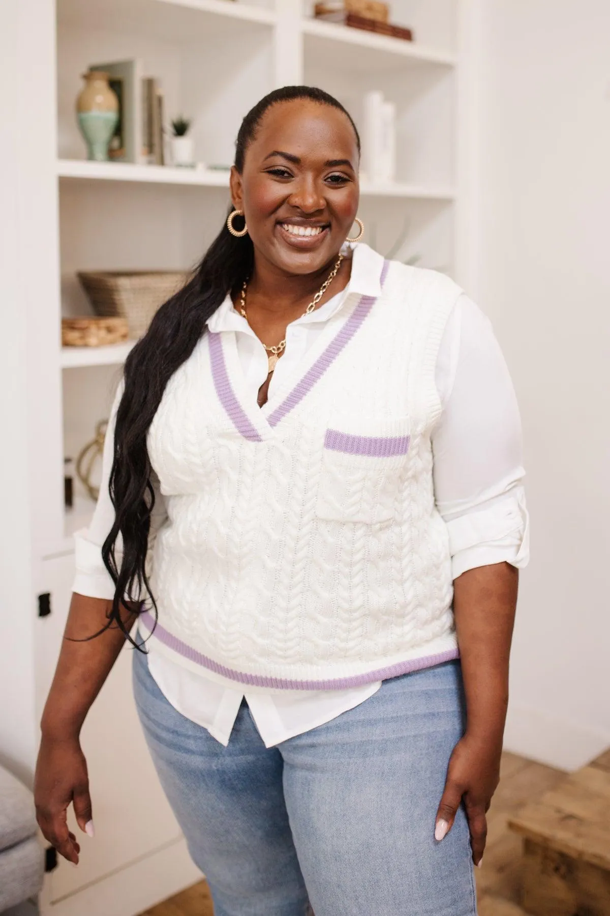 Hazel Blues® | Power Girl Sweater Vest