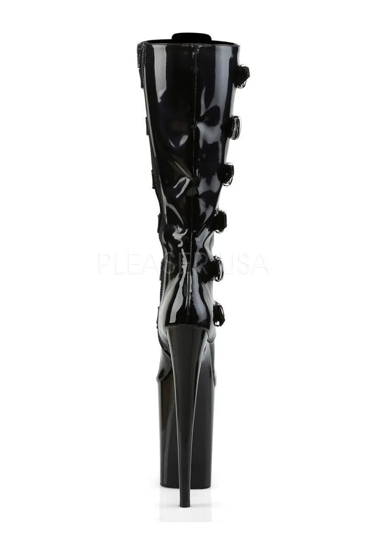 INFINITY-2049 Platform Boot  | Black Patent