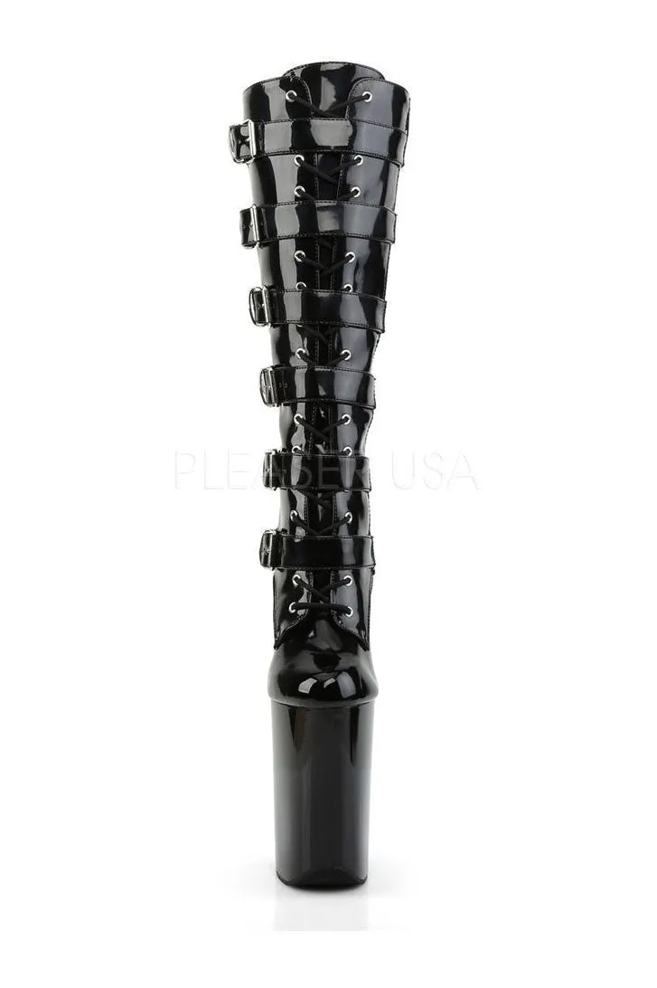 INFINITY-2049 Platform Boot  | Black Patent