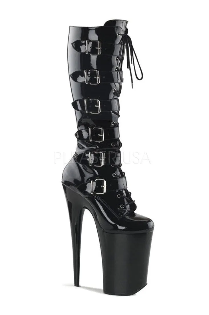 INFINITY-2049 Platform Boot  | Black Patent