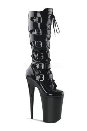INFINITY-2049 Platform Boot  | Black Patent