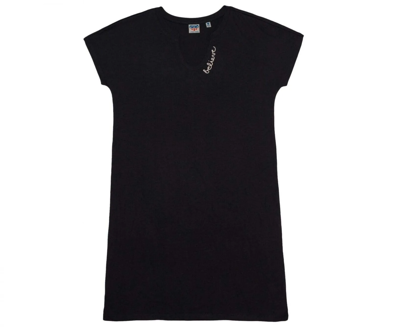 Junk Food Women's Mickey Mouse Believe Embroidered T-Shirt Dress