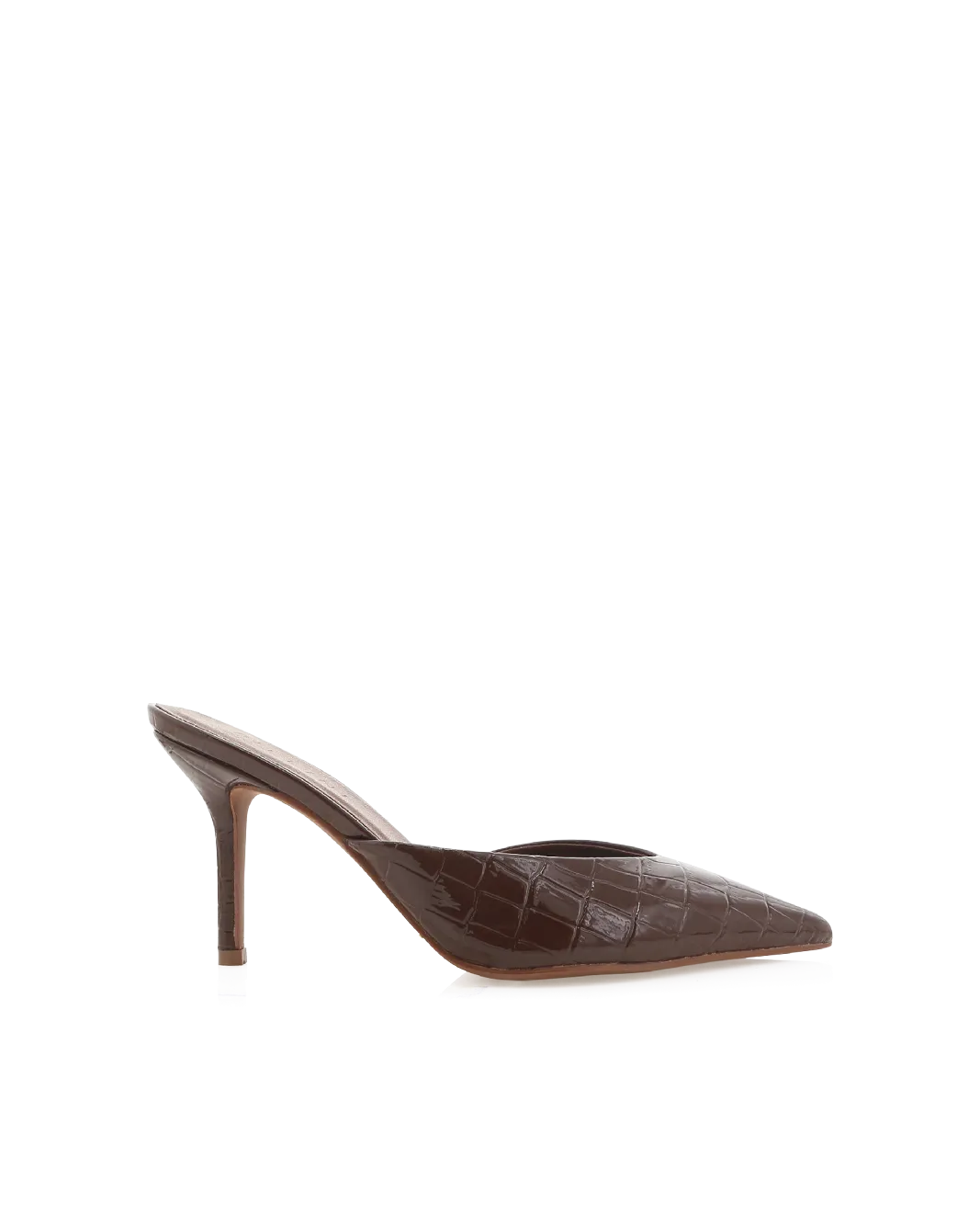 KAREY - CHOCOLATE PATENT CROC